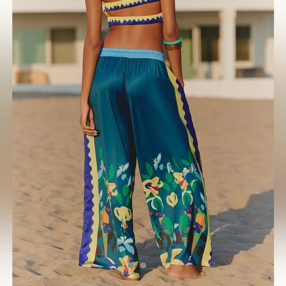 Celandine x Claire Colin wide leg drawstring pants from Anthropologie - Picture 3 of 3